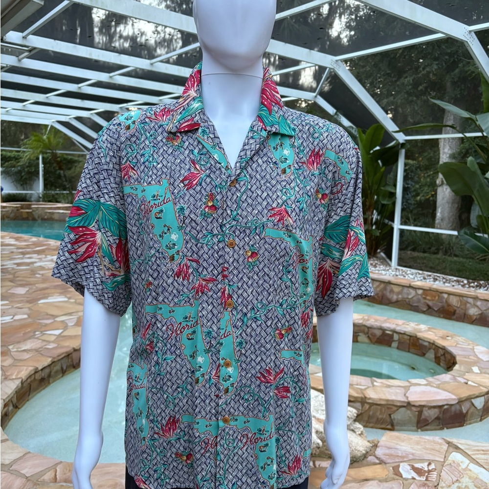 Tropical Print Men's Shirt